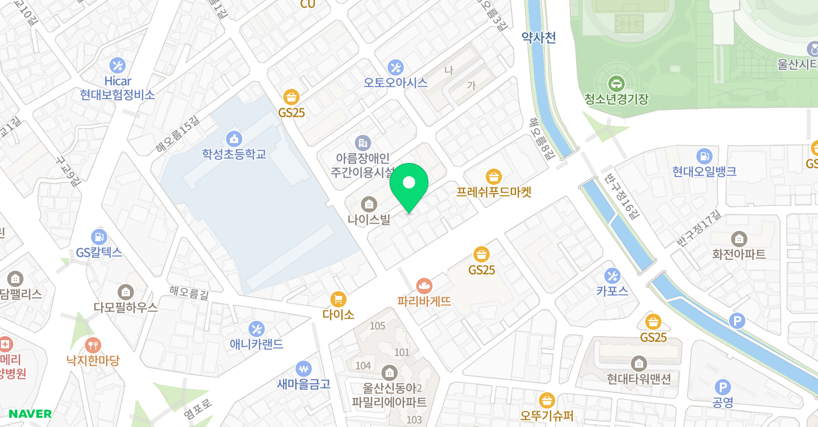 푸르넷 공부방 학성 공부방 위치