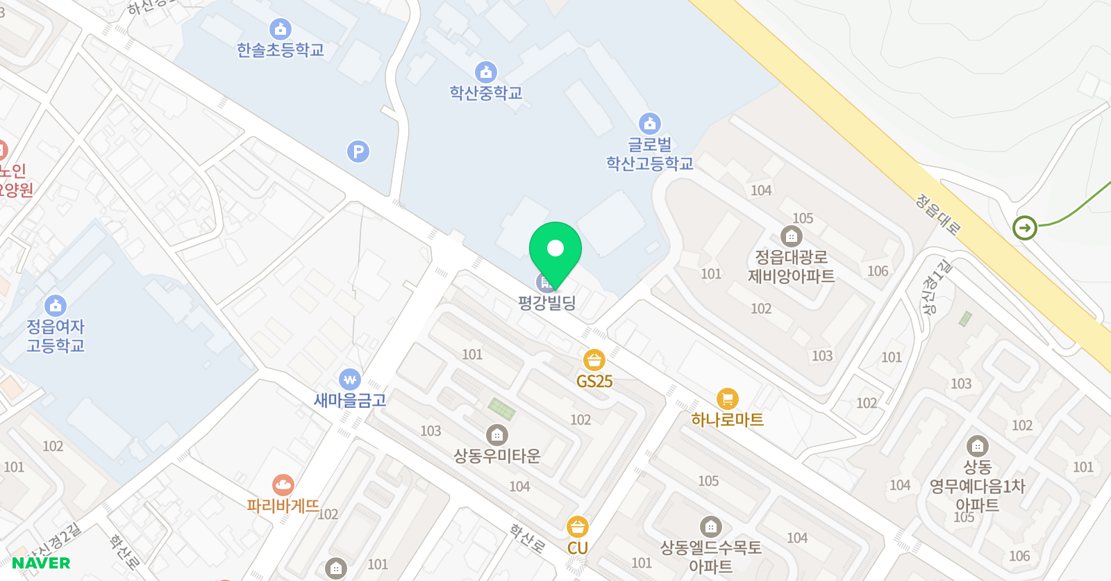 더뮤즈 음악학원 위치