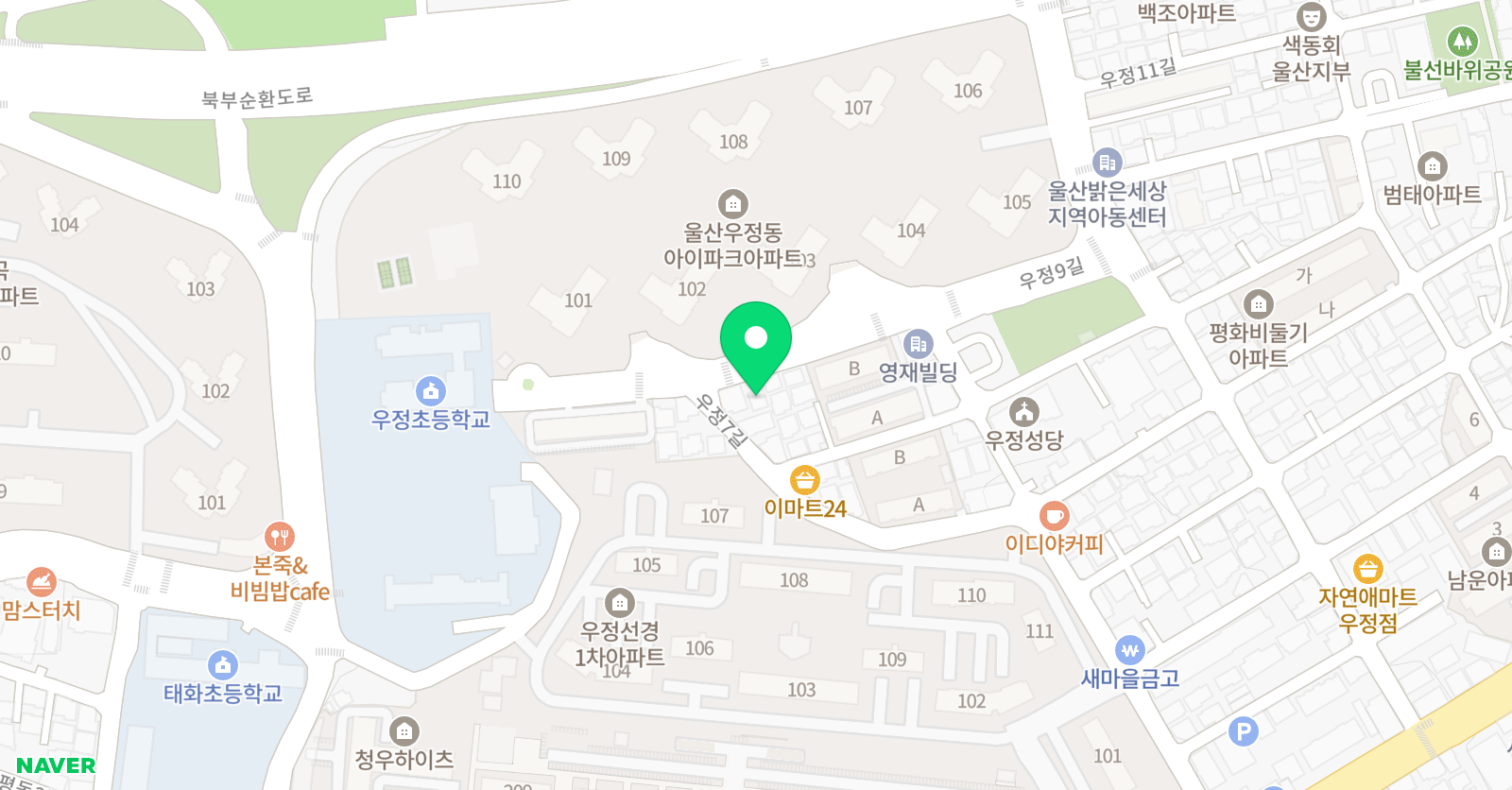 산들 음악학원 위치