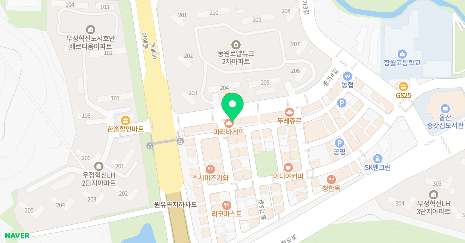 아트앤하트 유곡미술학원 위치