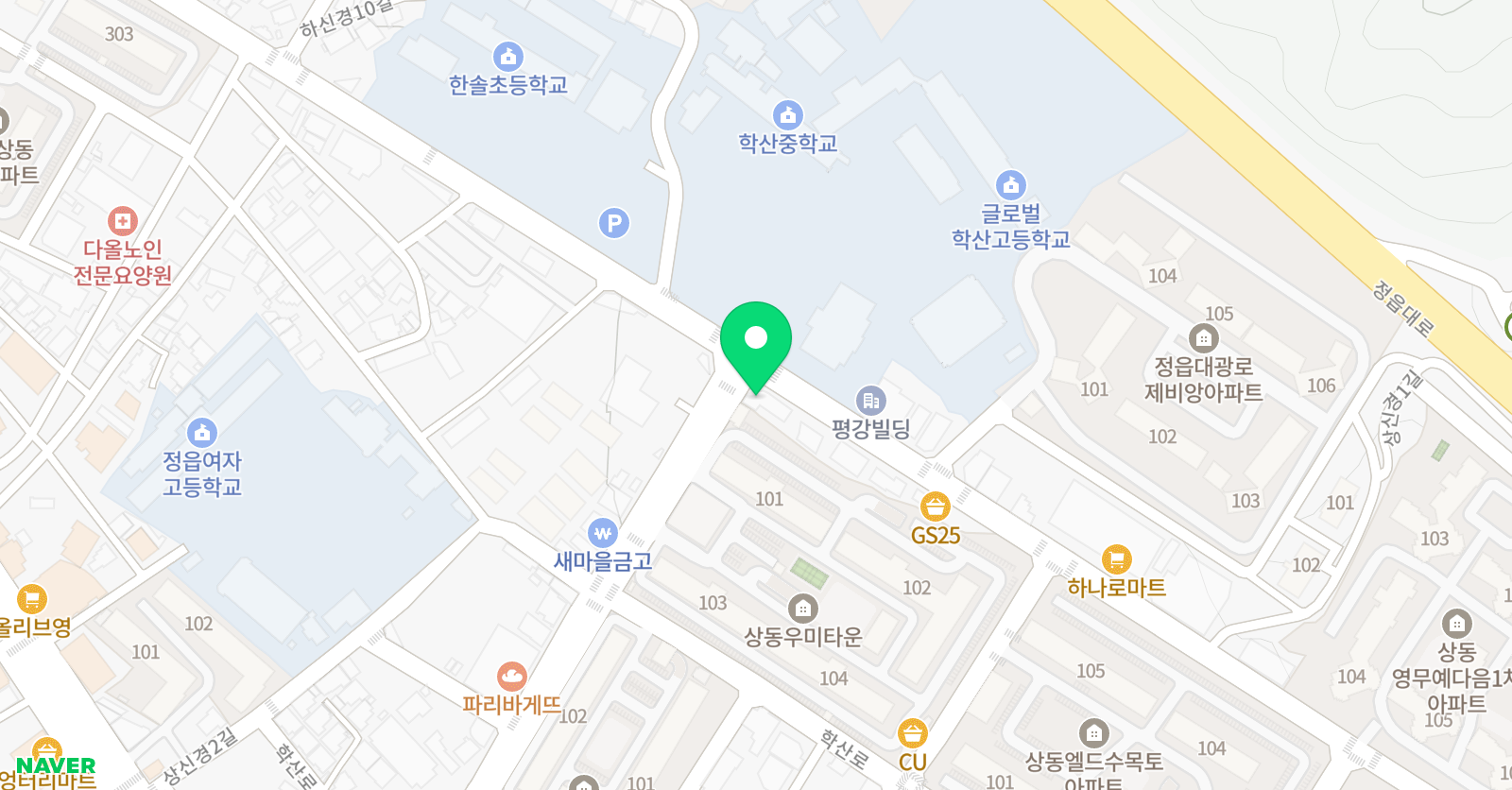미성 학원 위치