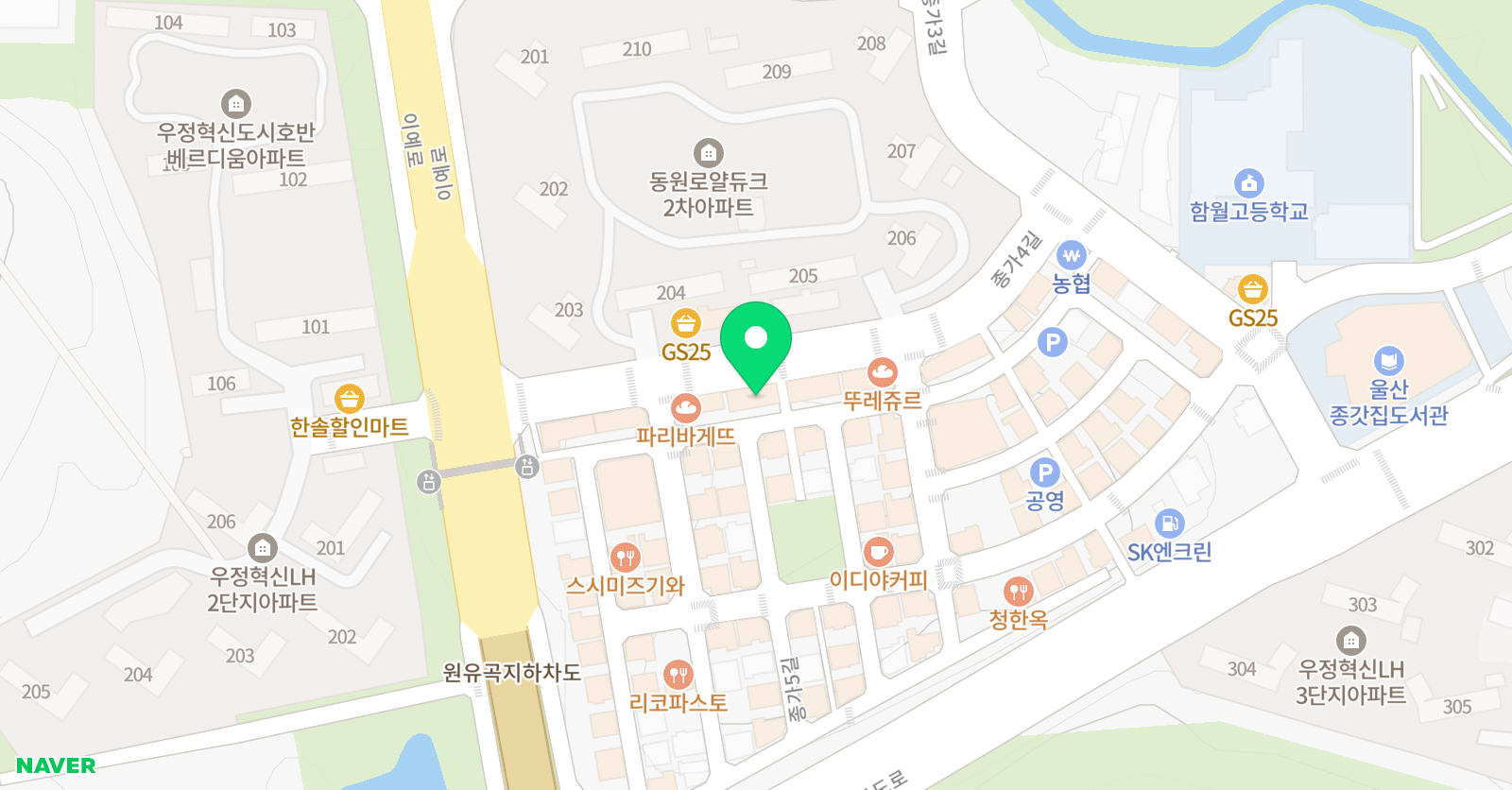 큐브 과학전문학원 위치