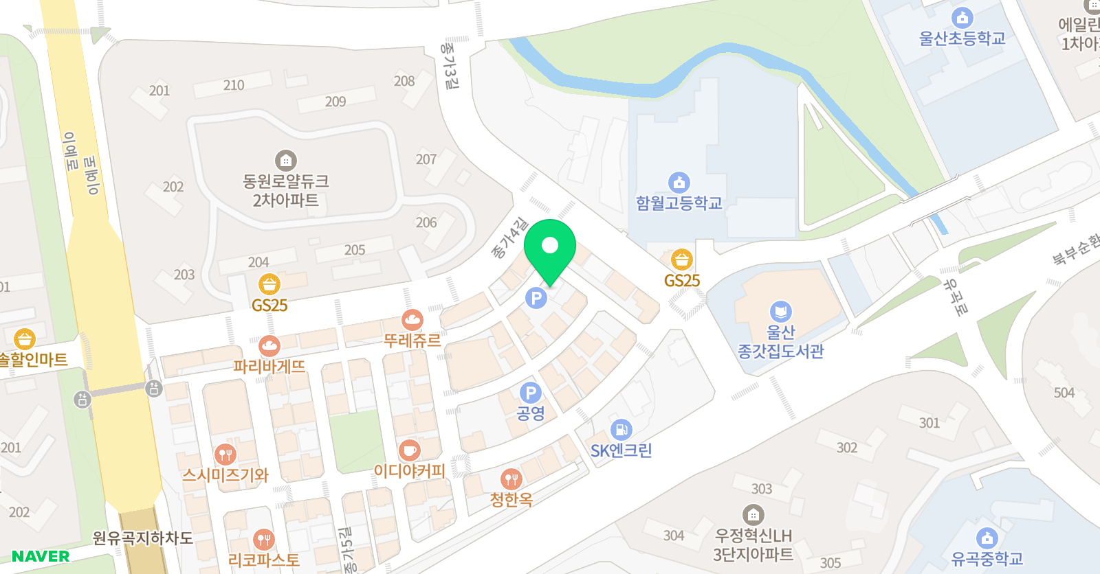 아소비 울산우정혁신점 위치