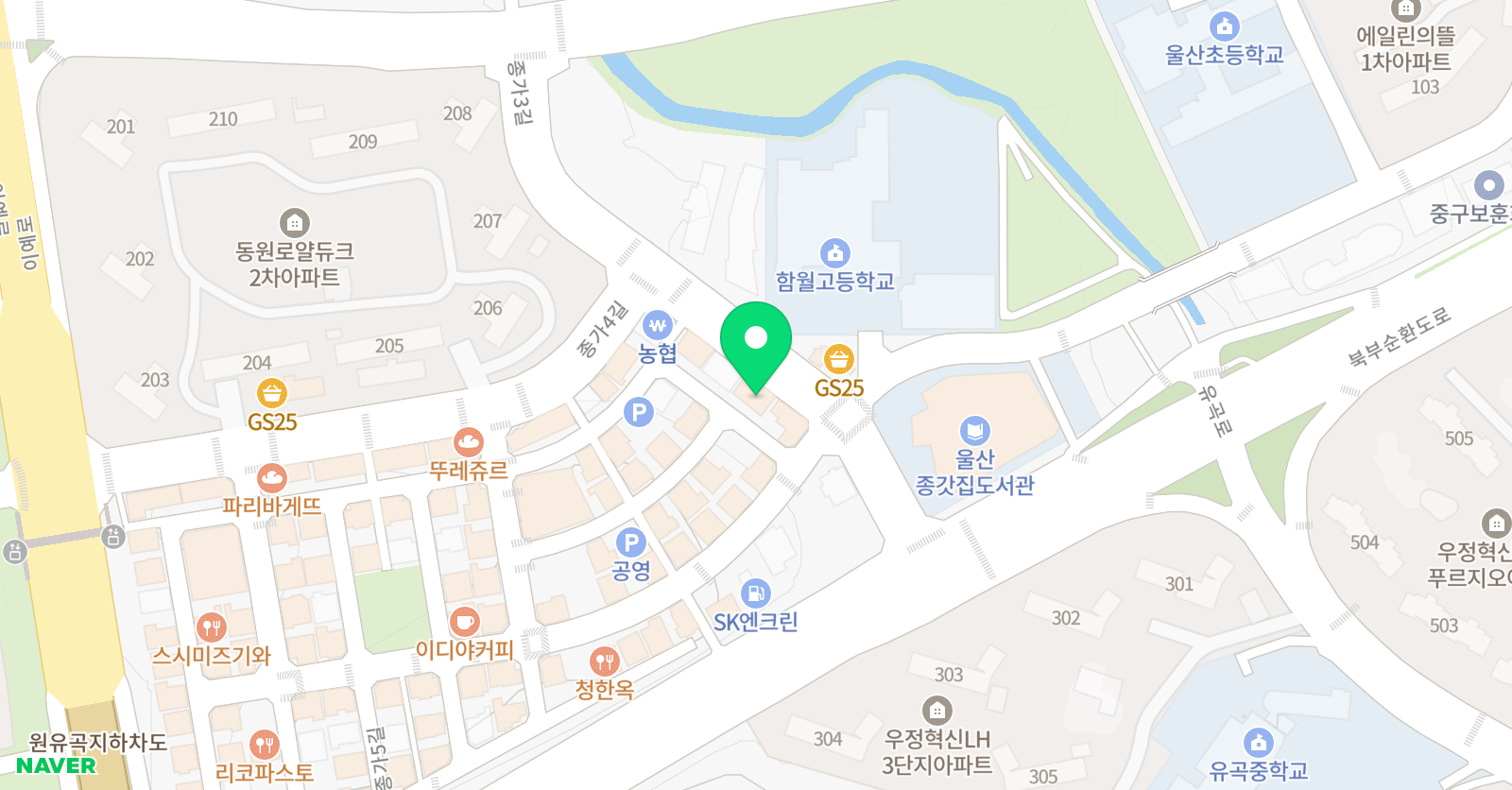 이룸파워점핑줄넘기 울산센터점 위치