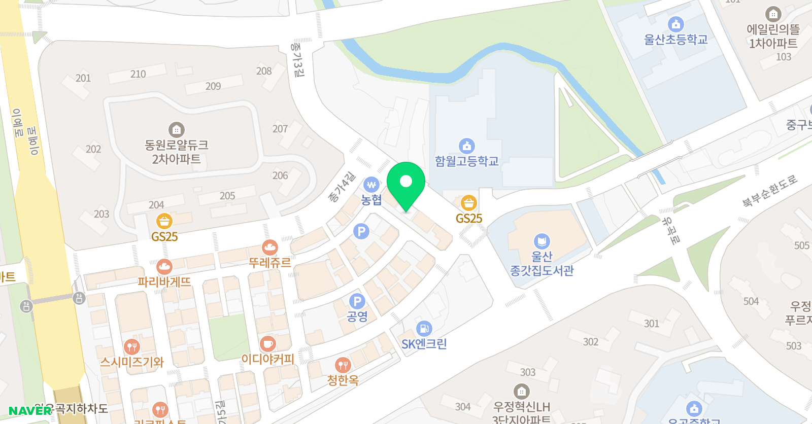 고려 영어수학 전문학원 위치
