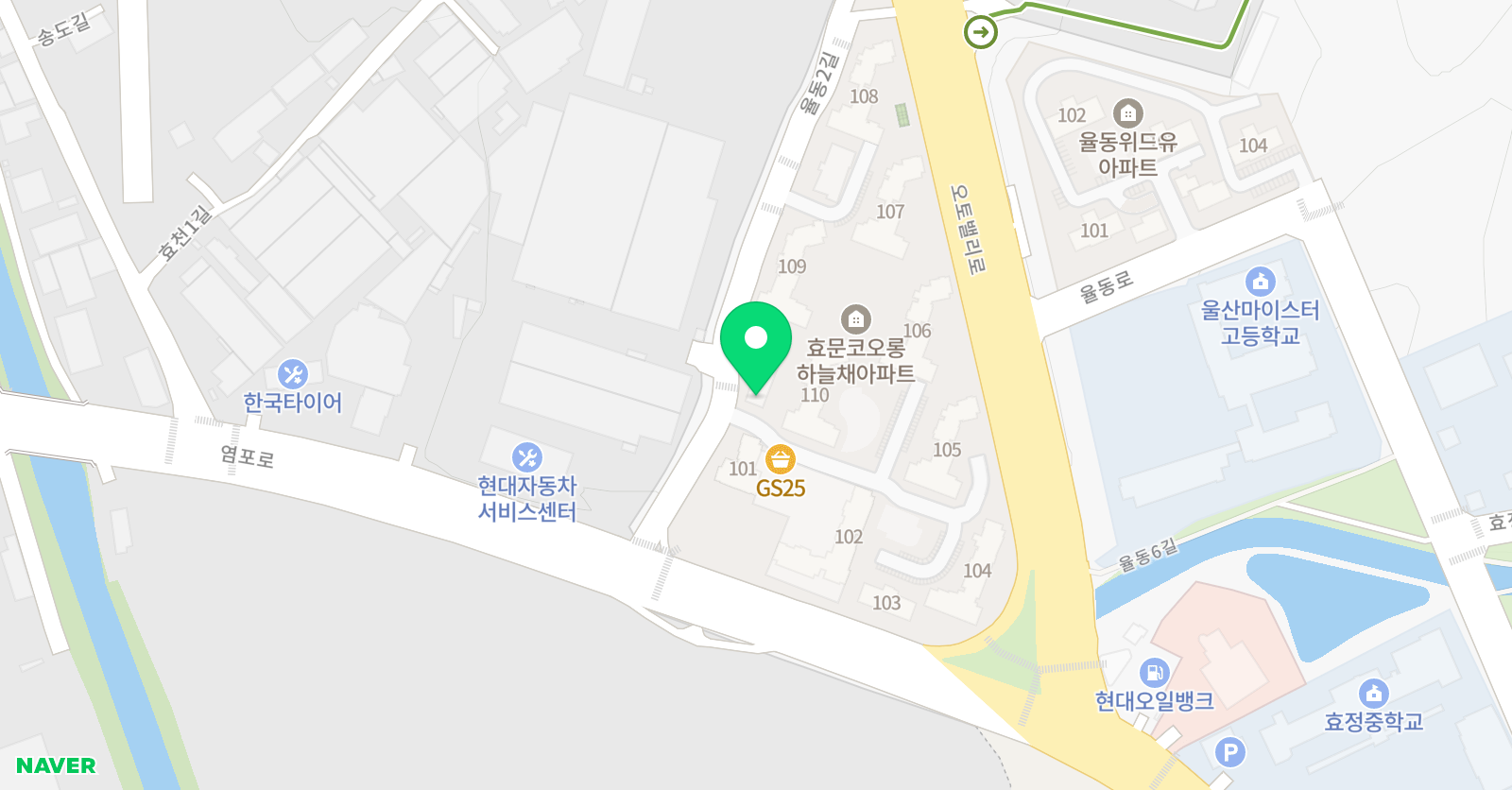 열린 수학영어학원 위치