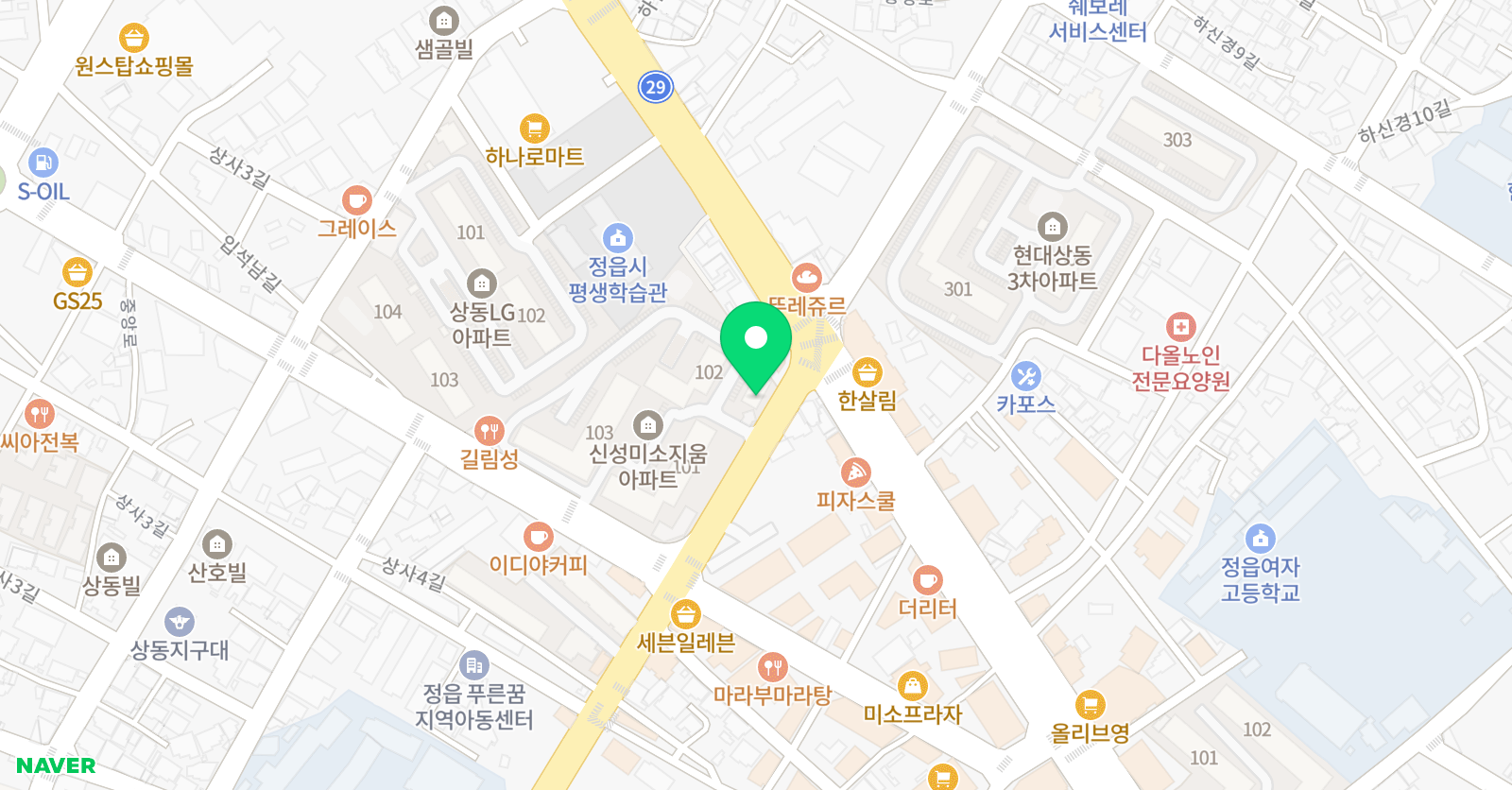 하니 학원 위치