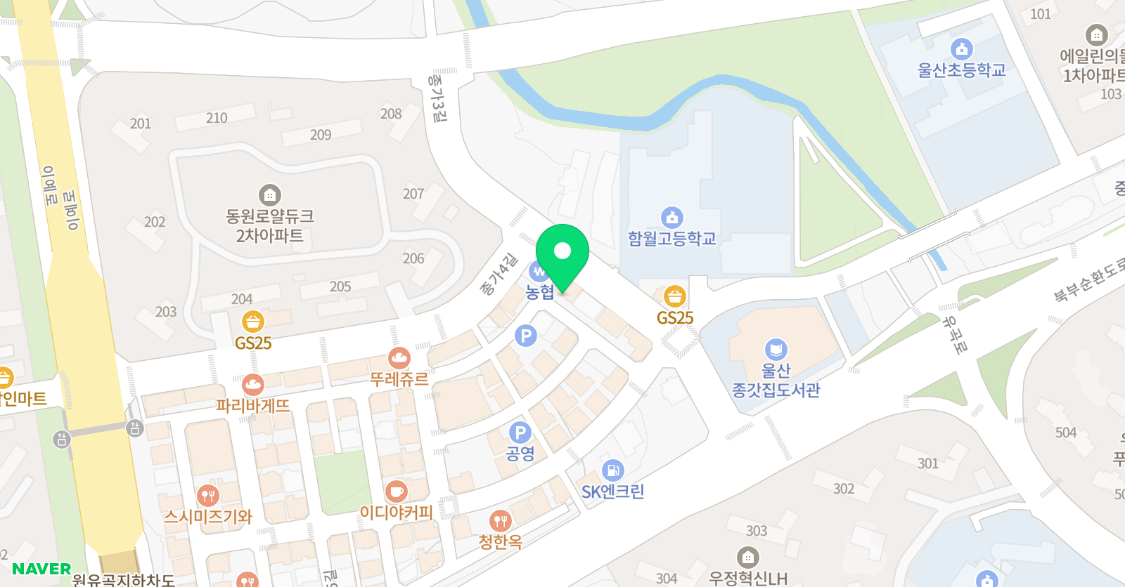 유투엠 수학학원 위치