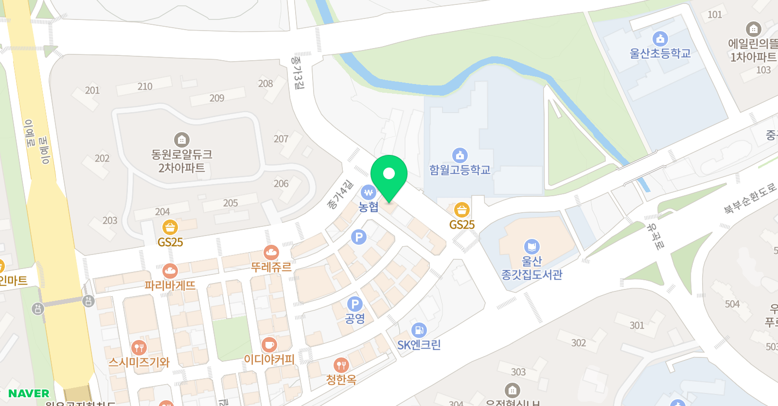 베리타스 영수 전문학원 위치