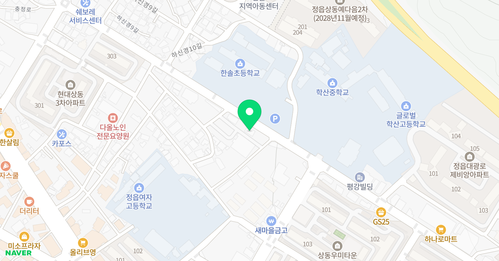 리드인 독서하이엠수학학원 위치