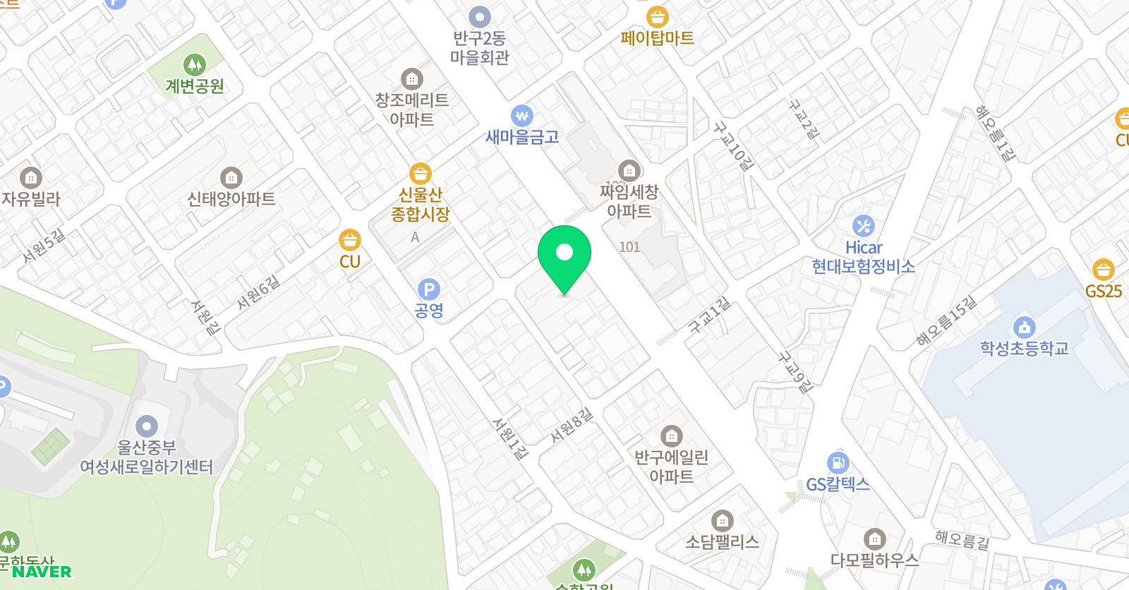 한비 태권도 위치