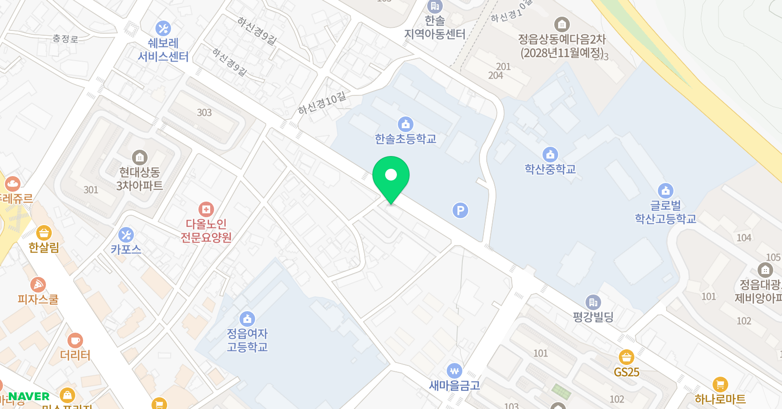 용인대월드 태권도 위치