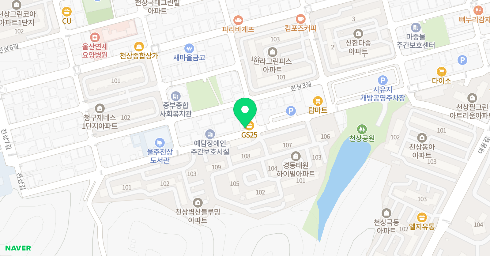 감사랑 태성 태권도 위치