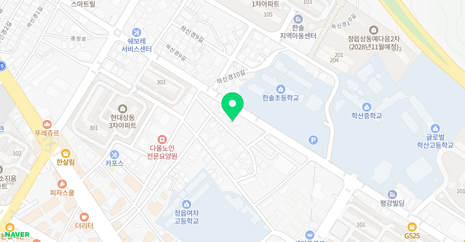H 미술학원 위치