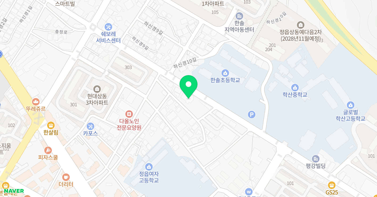 프렌 잉글리시 정읍상동교습소 위치