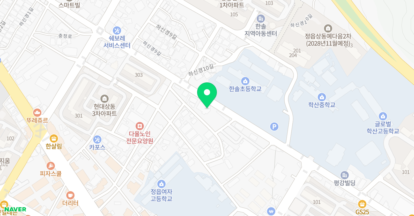 비젼 학원 위치