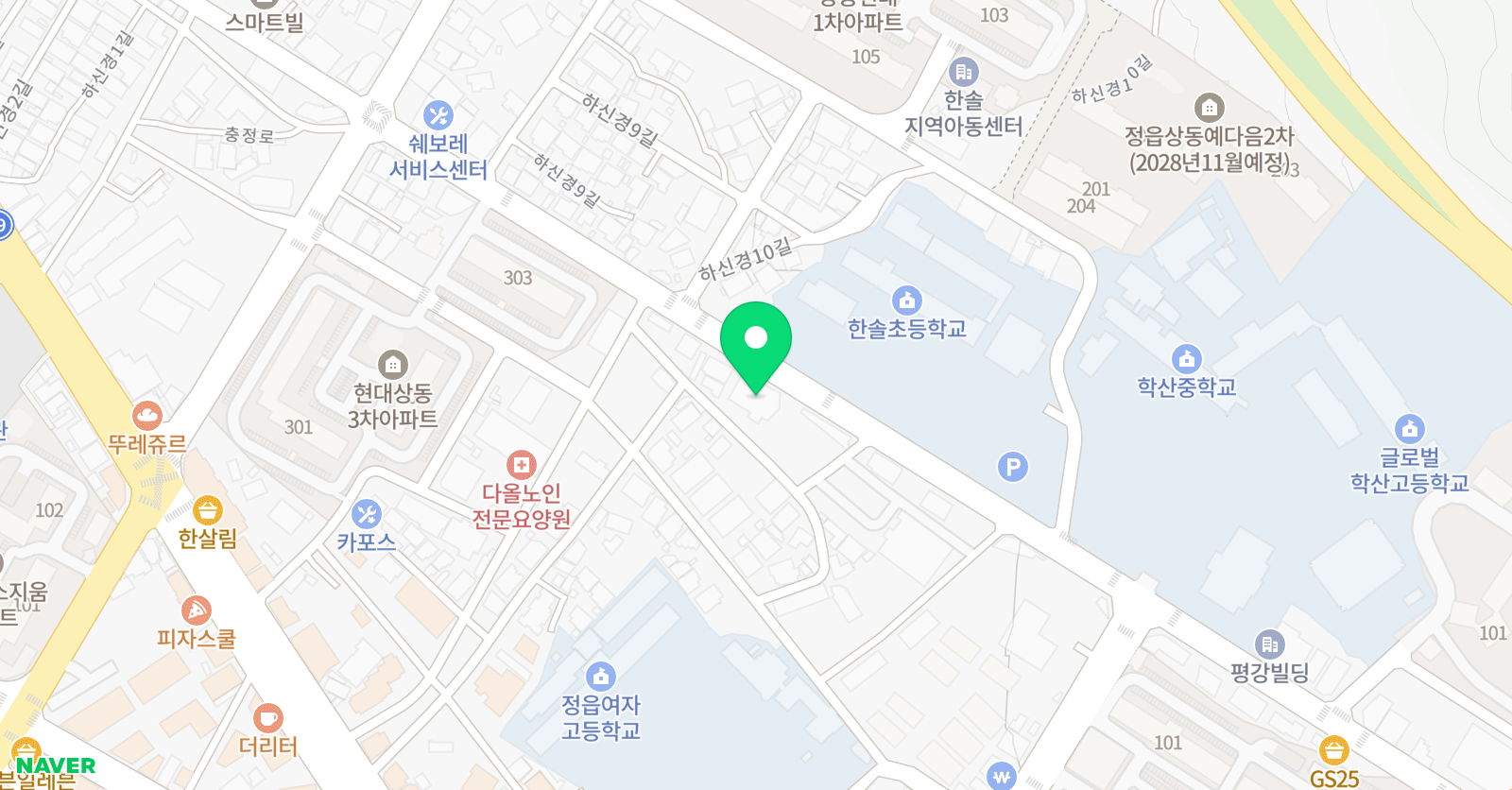 재능스스로 러닝센터 정읍상동점 위치