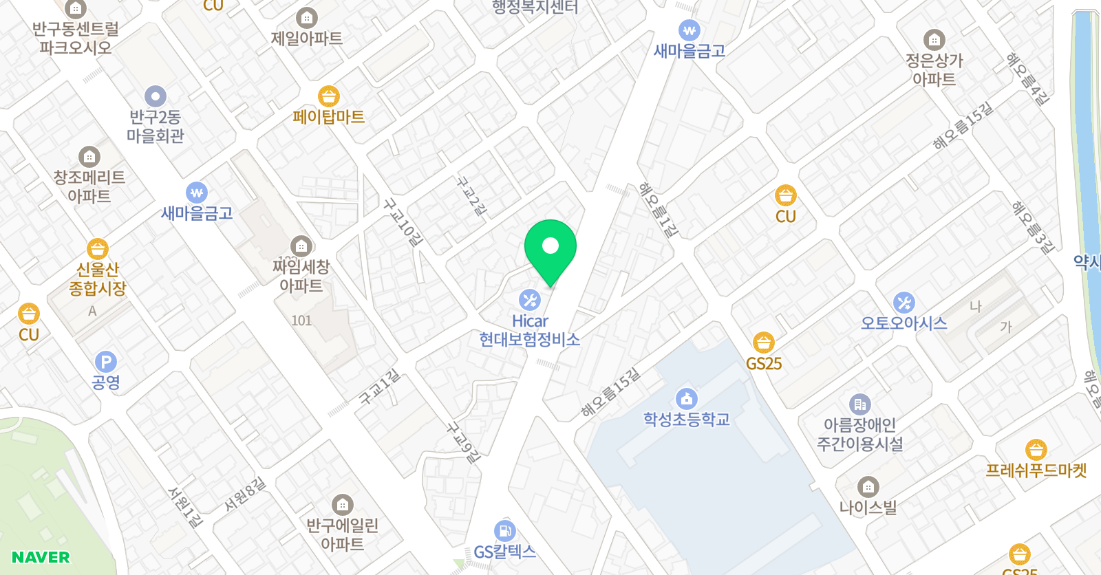 푸르넷 공부방 북울산지점 위치
