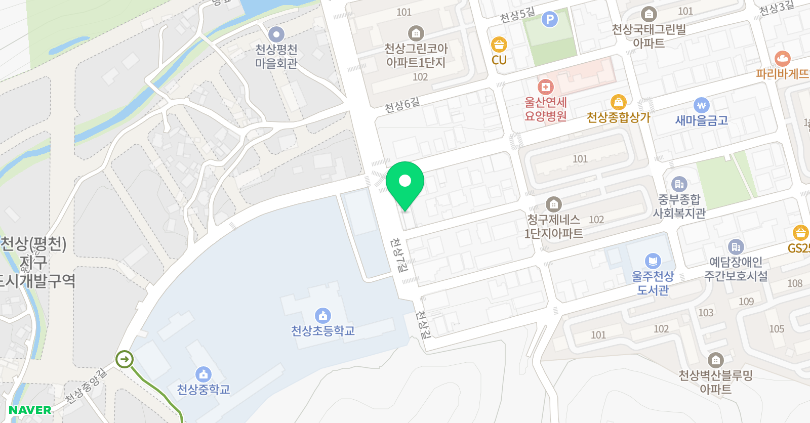 푸르넷 공부방 천상점 위치