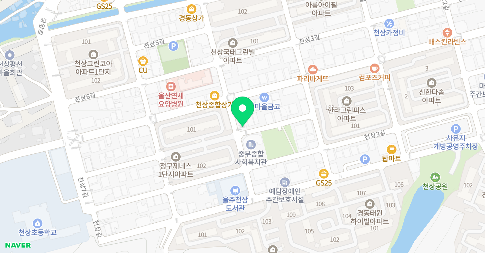 천상리더 수학원 위치