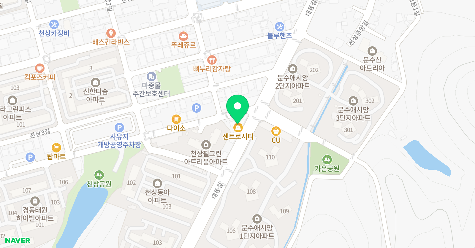 리움 피아노음악교습소 위치