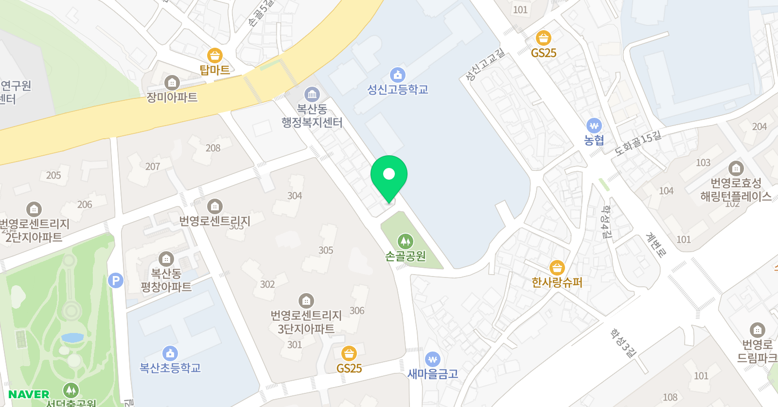프렌즈 음악학원 위치