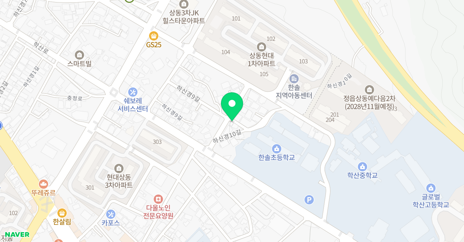 파워 수학학원 위치