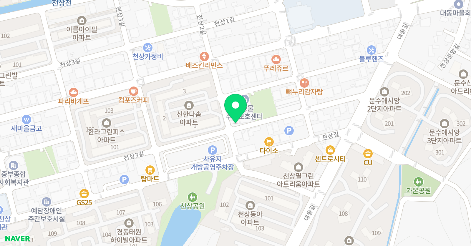 프라임 수학전문학원 위치