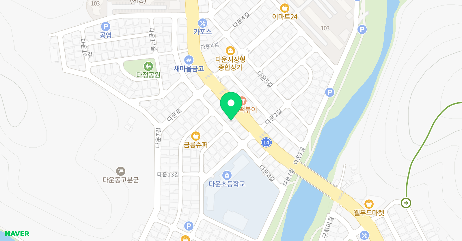 원 영어전문학원 위치