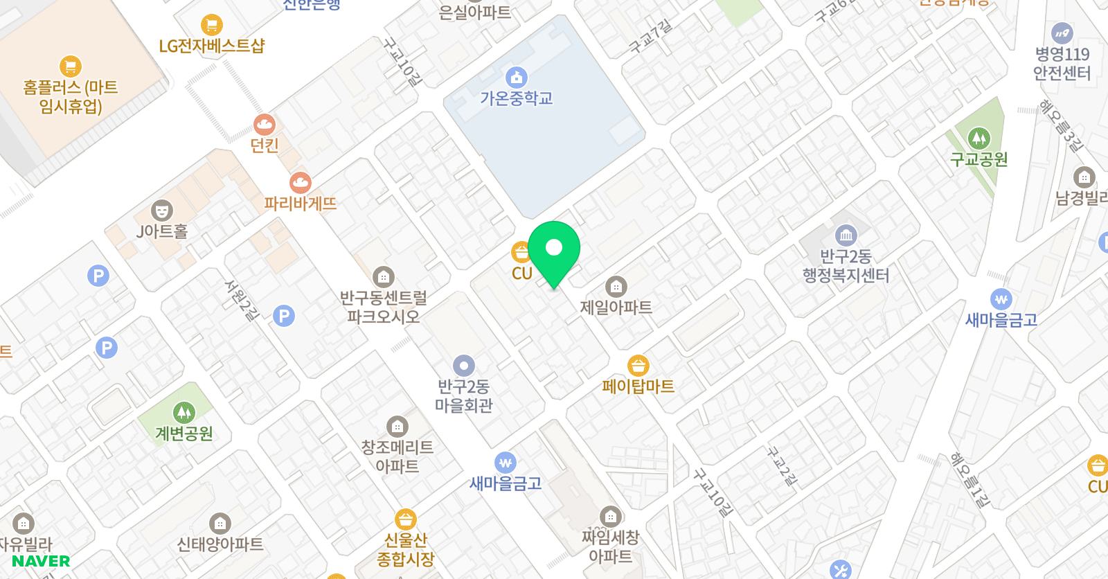 푸르넷공부방 주쌤교실 위치