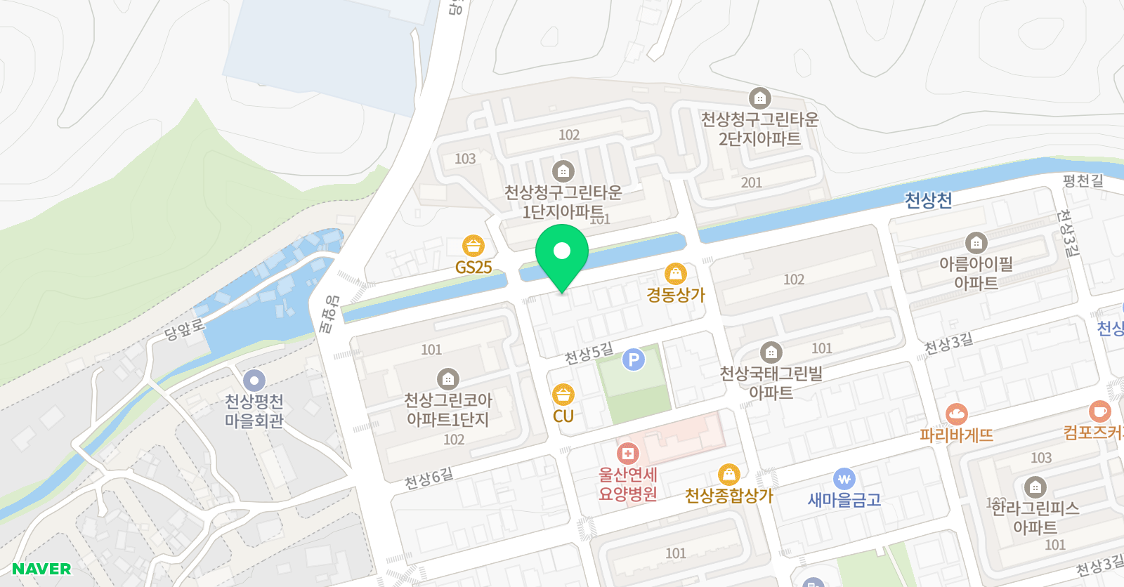 천상멘토 학원 위치