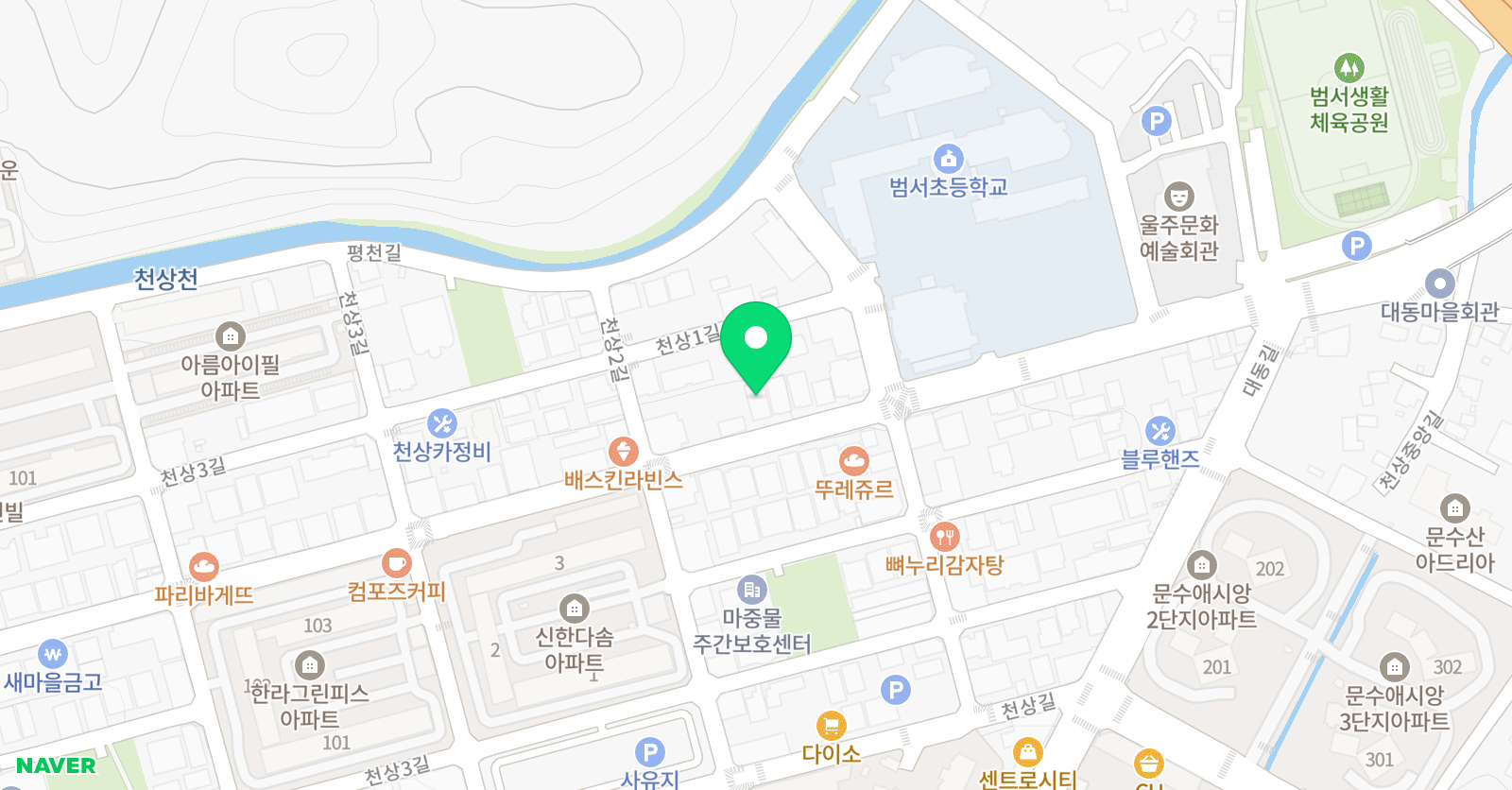 다시봄 천상학원 위치