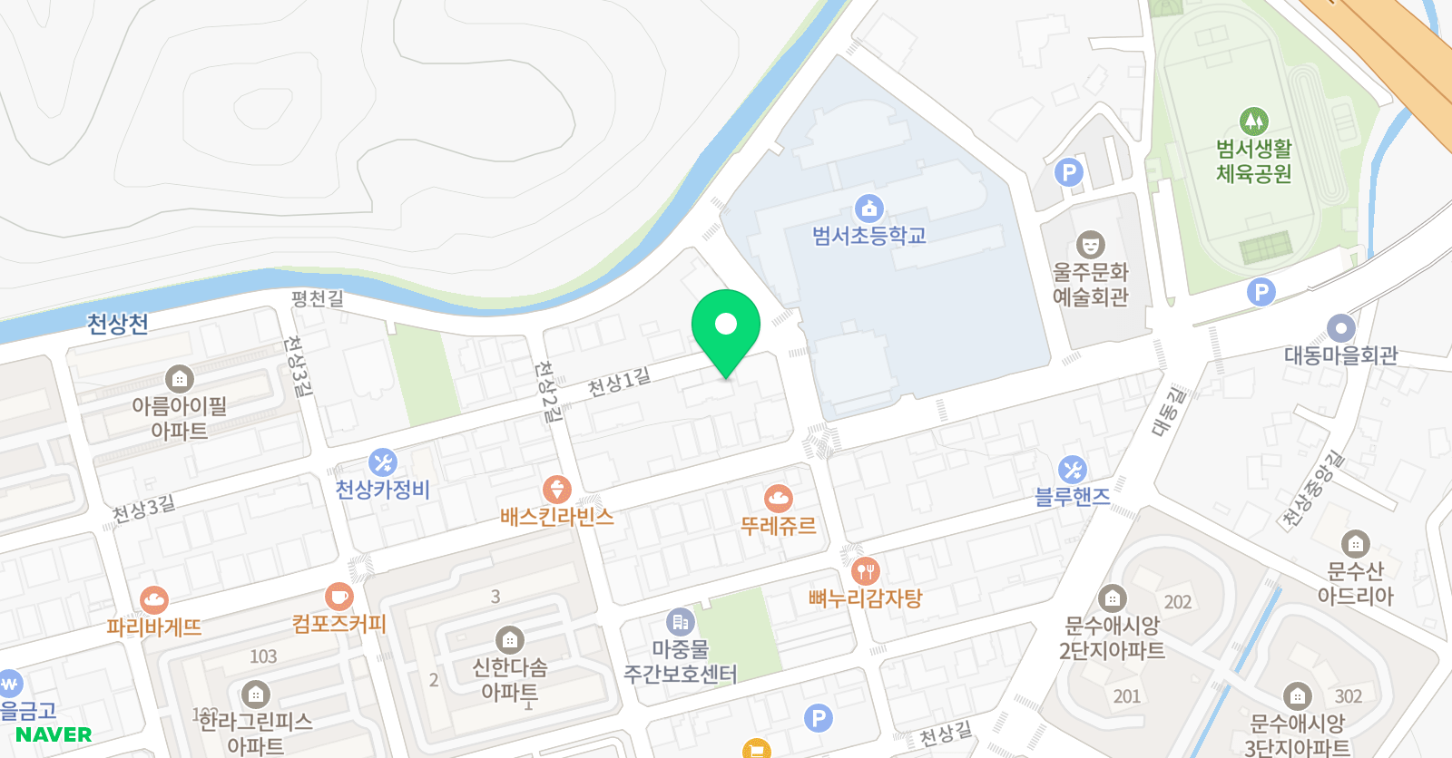 범서 팩토 수학학원 위치