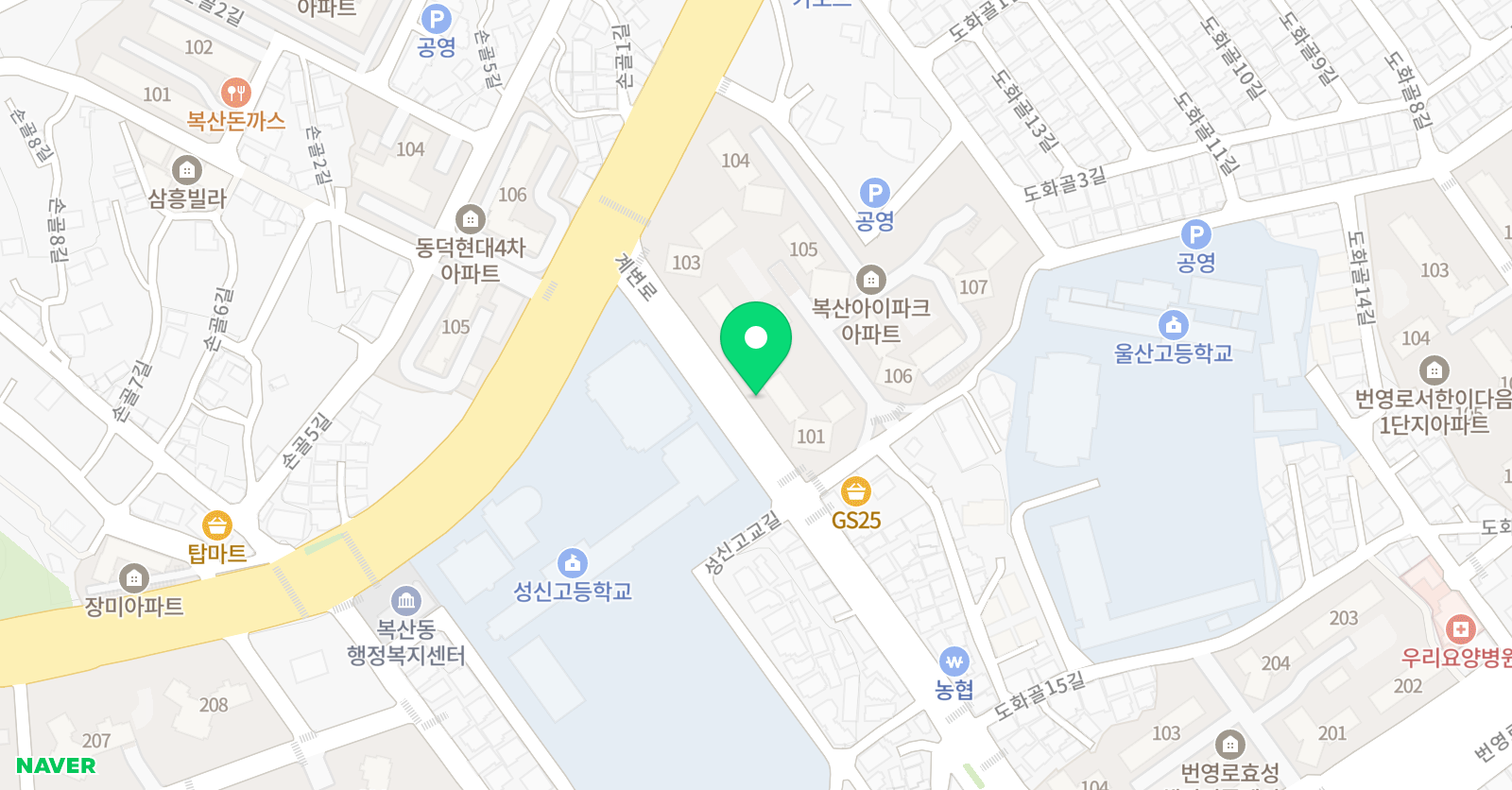 하이 미술 위치