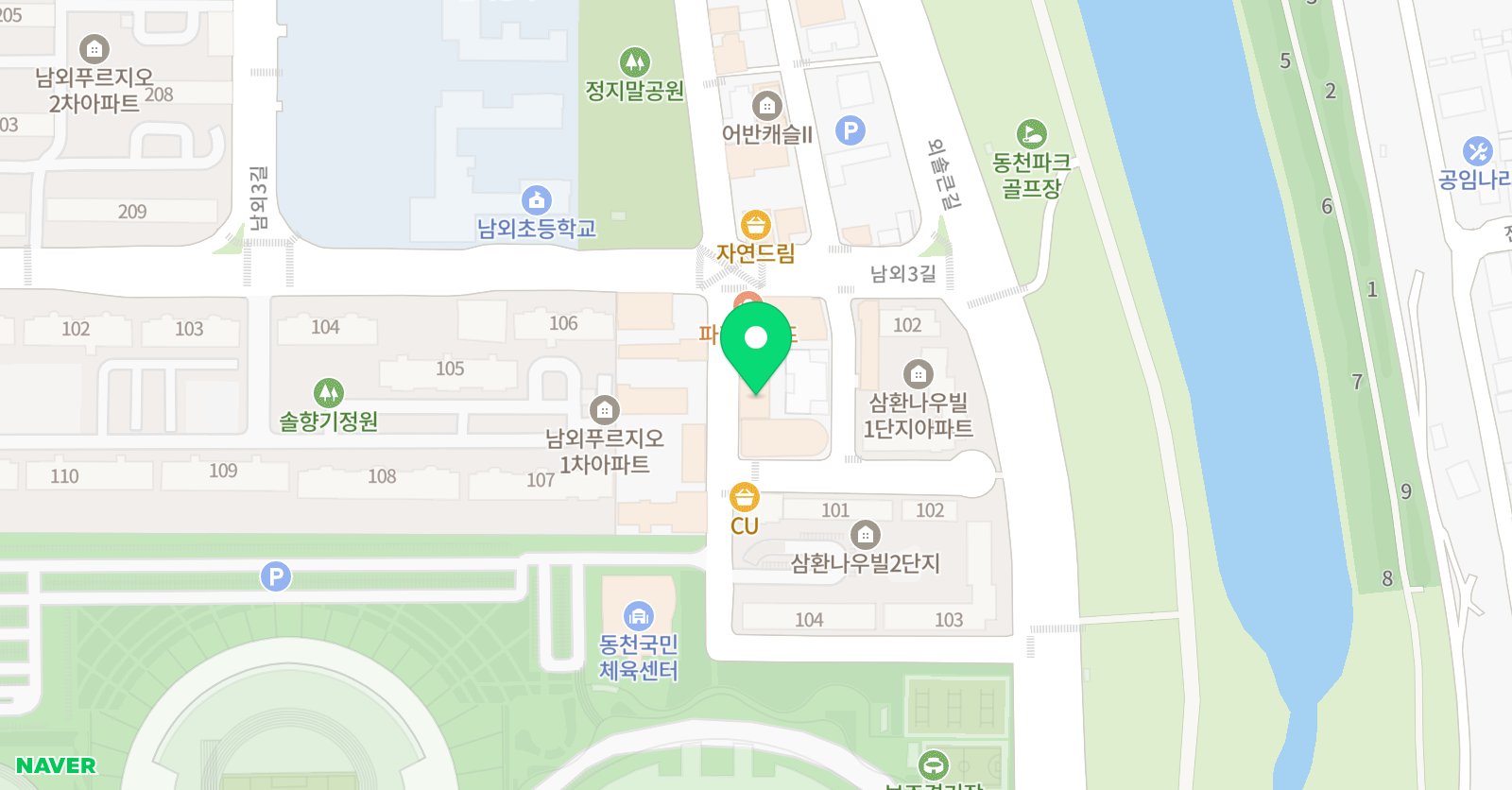 개념원리에듀매쓰핏 남외점&맘스영어독서클럽학원 위치