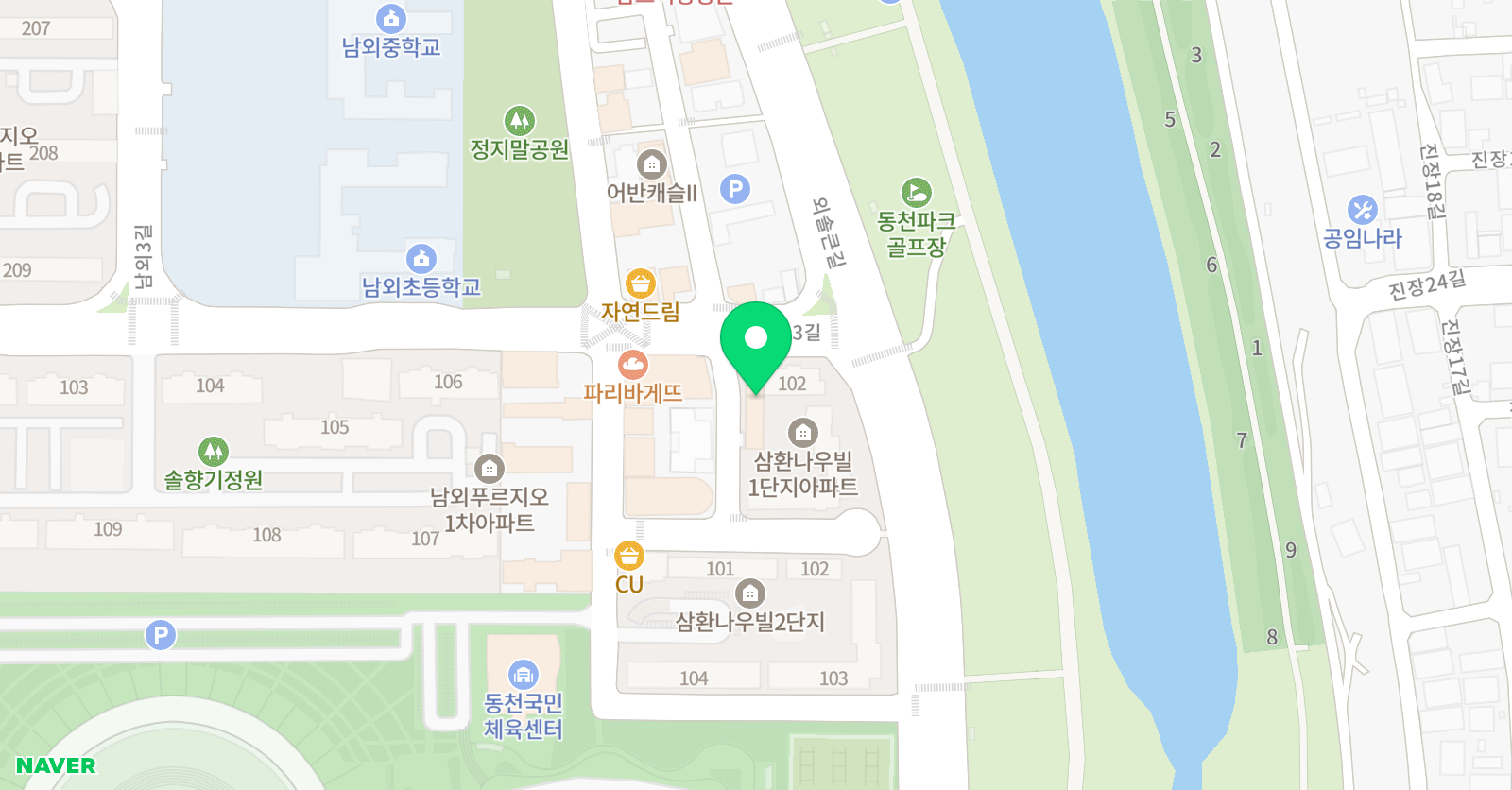 뮤엠 남외영어교습소 위치