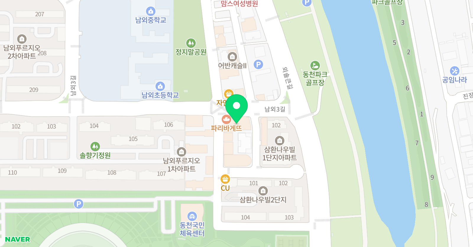 햇살그림터 미술학원 위치