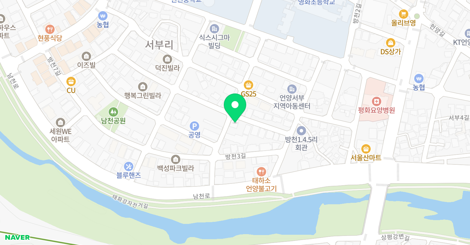 키움영어수학학원 위치