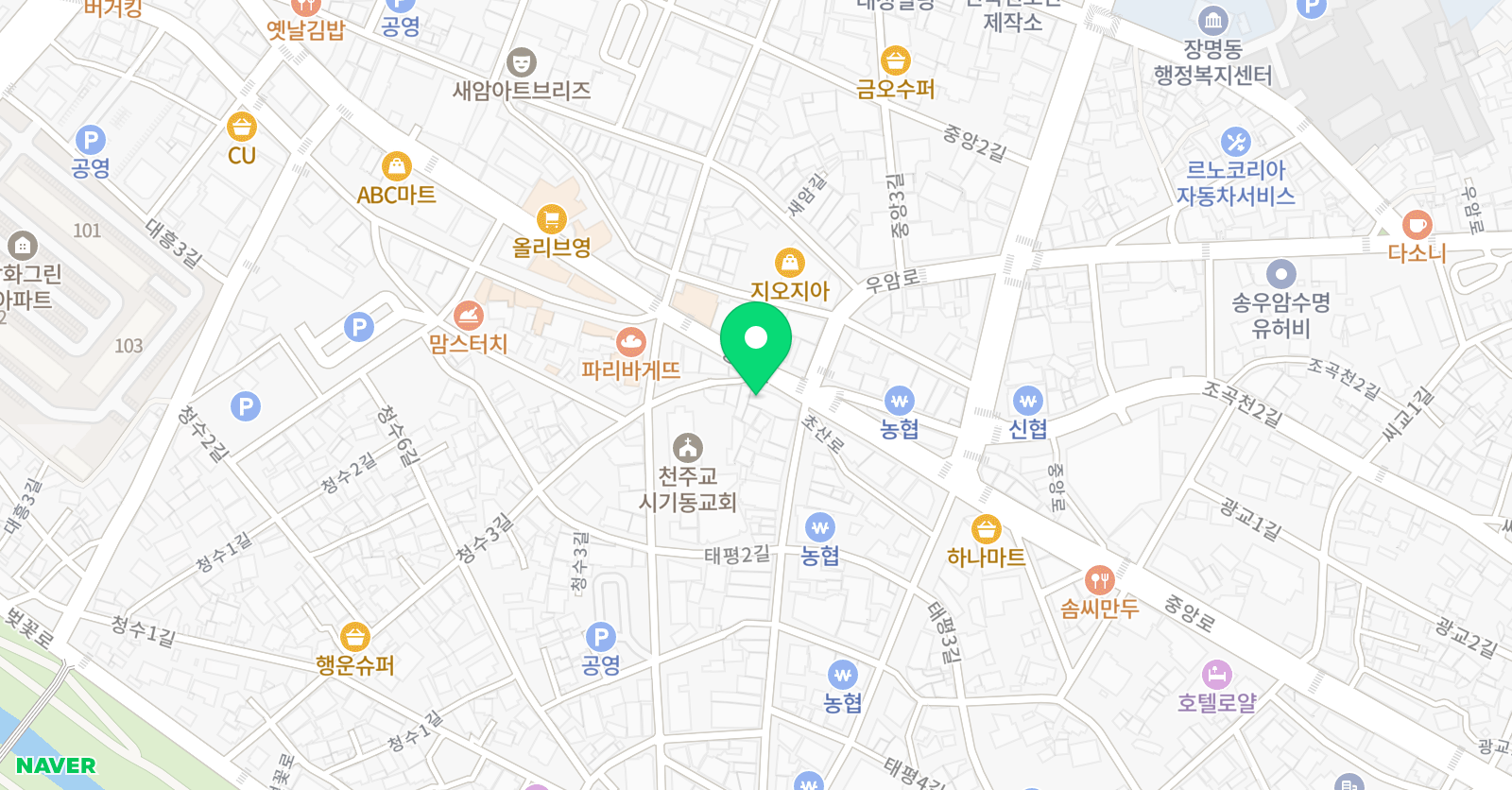 일우 실용음악학원 위치