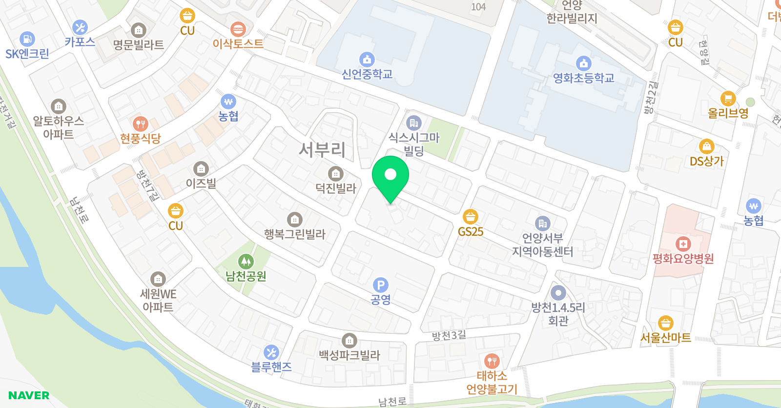 창의력쑥쑥옥샘 학원 위치