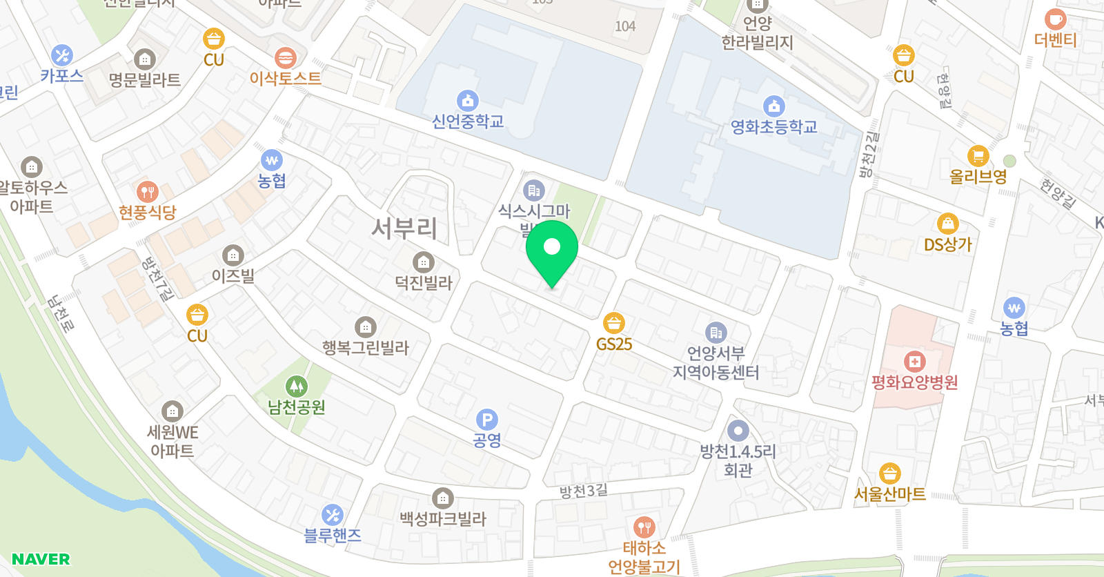 YBM잉글루 잉글루 울산언양제1캠퍼스 위치