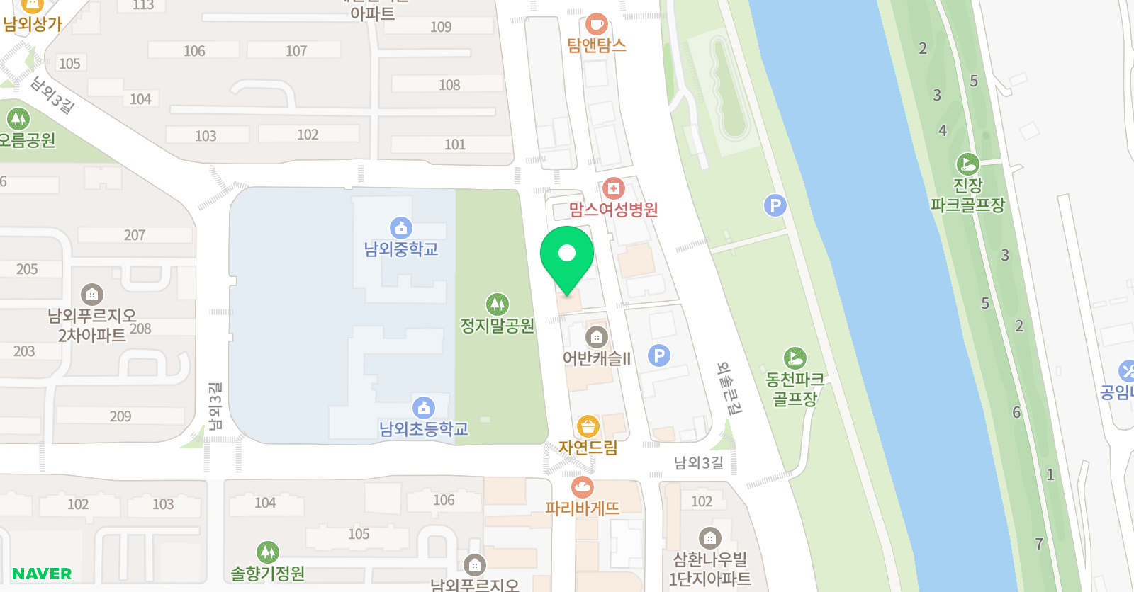 글빛동아 학원 위치