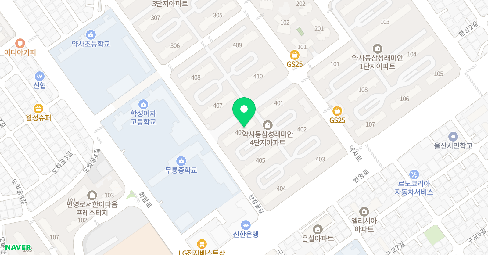 링키홈 약사래미안점 위치