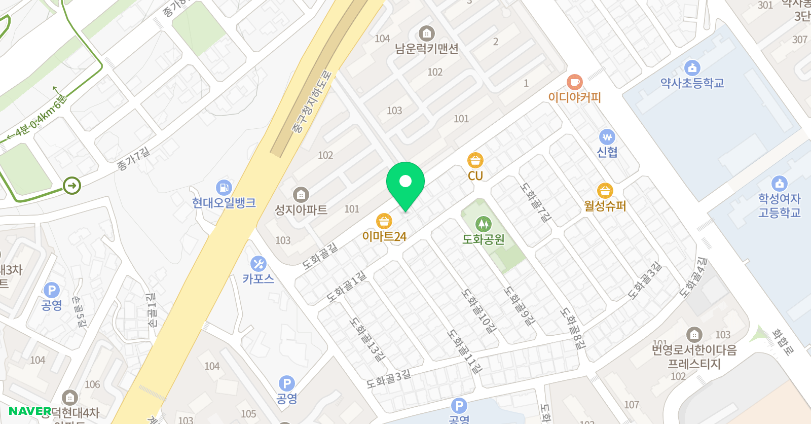 더빛나 음악학원 위치