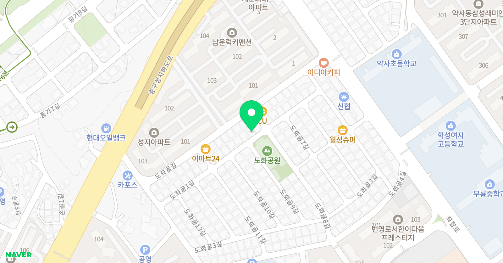 미래엔영어 브레인학원 위치