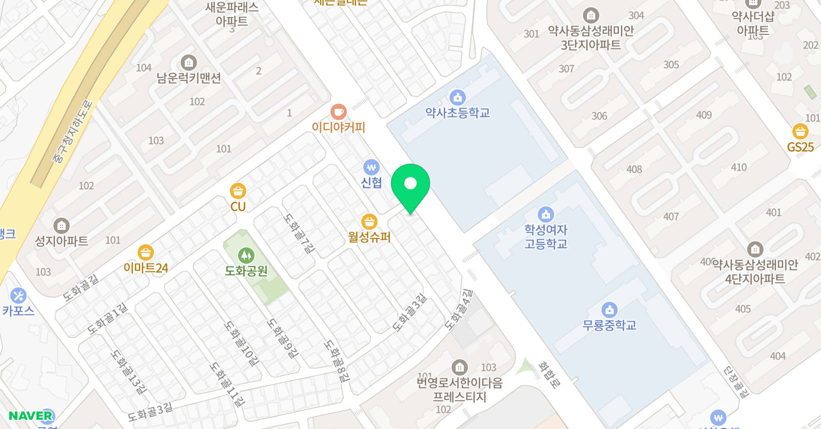 레벨업 영수학원 위치