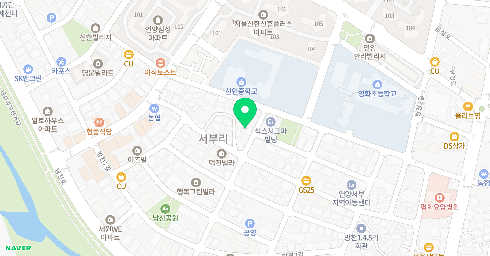 눈높이러닝센터 언양서부학원 위치