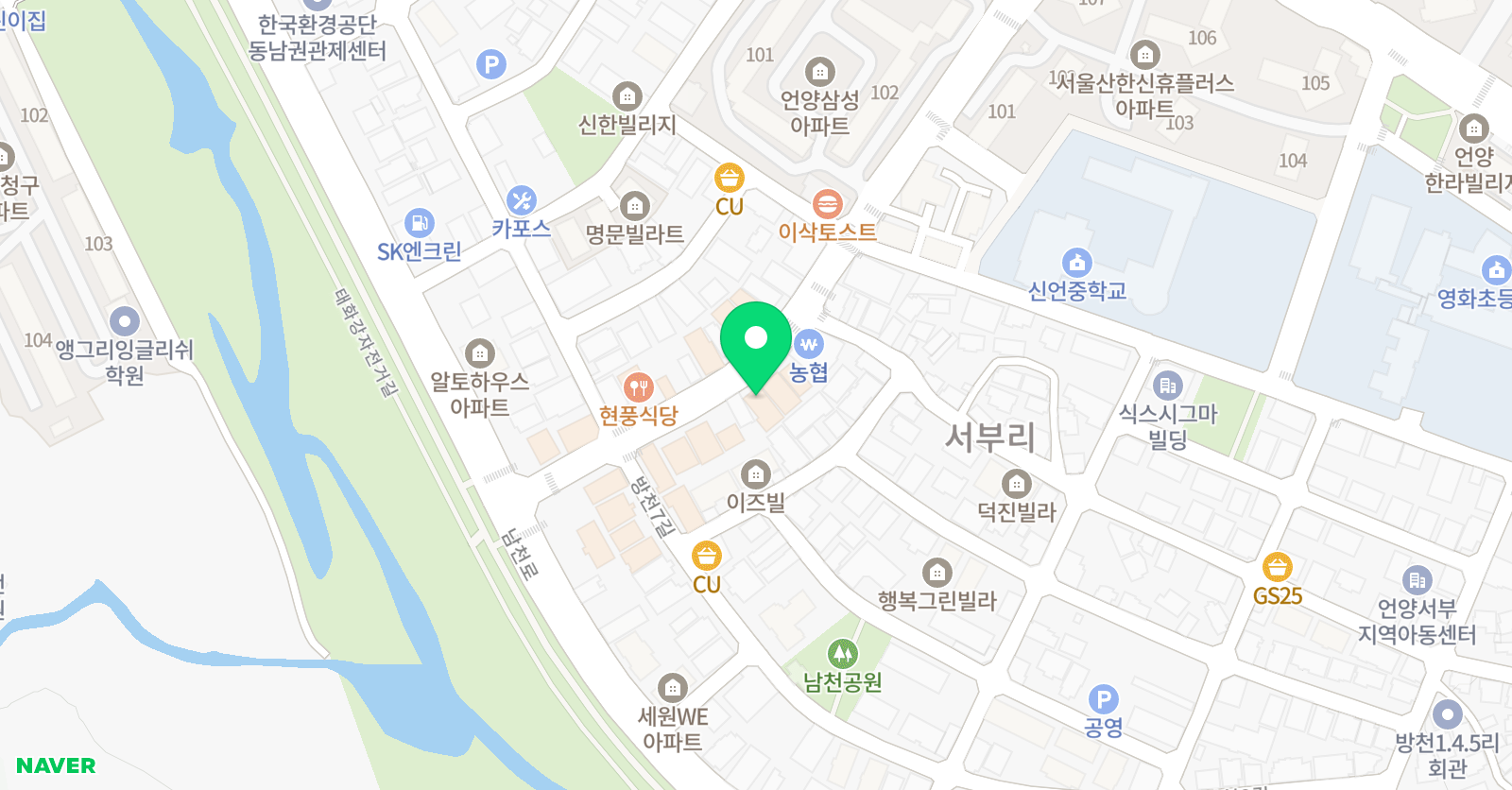 승민 학원 위치