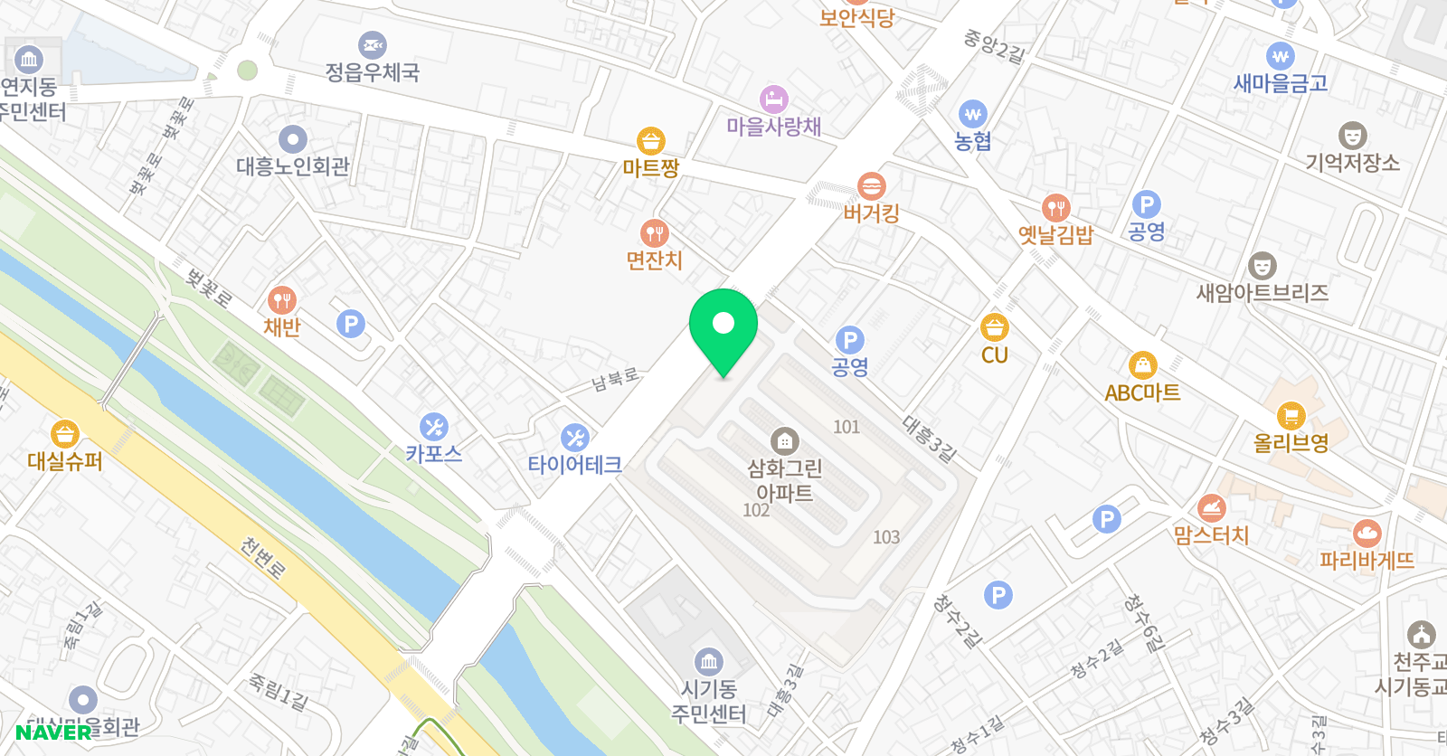 아리엘 체육관 위치