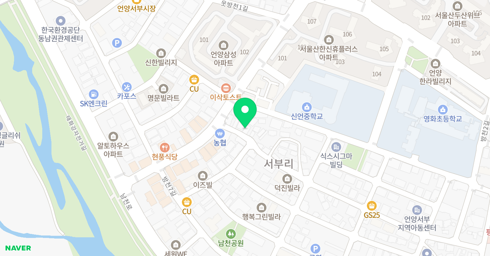 로고스 수학영어학원 위치